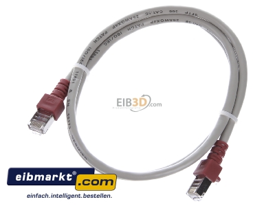 Ansicht oben vorne EFB-Elektronik K5450.1 Crossoverkabel Cat.5e 2xRJ45 m.SFTP 1m gr m gr