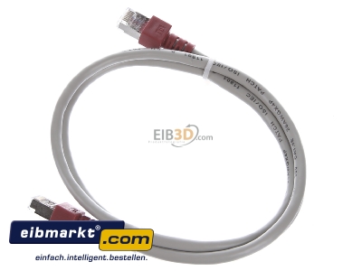 Ansicht oben rechts EFB-Elektronik K5450.1 Crossoverkabel Cat.5e 2xRJ45 m.SFTP 1m gr m gr