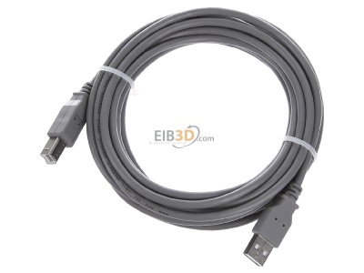 Ansicht oben vorne EFB-Elektronik K5255.5 USB2.0 HighSpeed-Kabel 5,0m gr A-B 