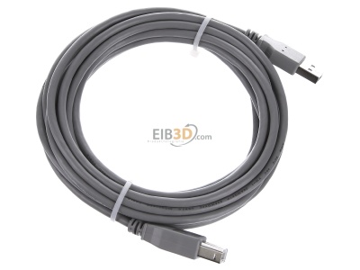 Ansicht oben links EFB-Elektronik K5255.5 USB2.0 HighSpeed-Kabel 5,0m gr A-B 