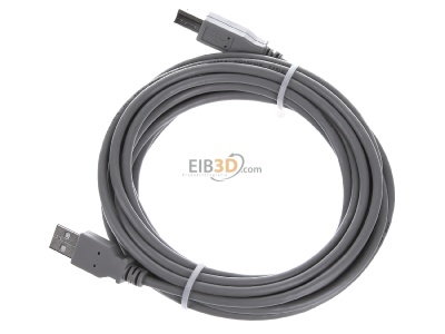 Ansicht oben rechts EFB-Elektronik K5255.5 USB2.0 HighSpeed-Kabel 5,0m gr A-B 
