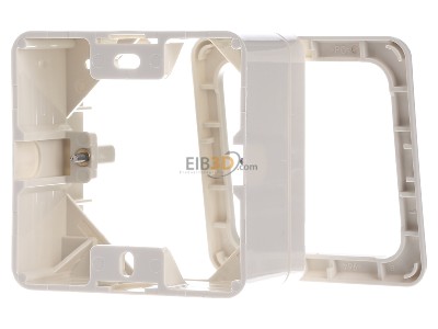 Back view CommScope/AMP Netconn 0-0966740-2 Surface mounted housing 1-gang 
