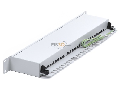 Ansicht oben rechts Telegrtner J02023B0017 19 Zoll Patch Panel 1HE MPP24-HS Cat5e, 