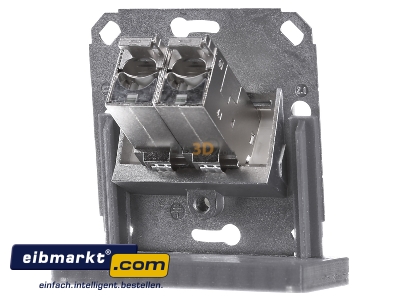 Ansicht hinten Metz Connect 1309121102-E-90 Anschlussdose, Cat.6A 2xRJ45,Upk,rws TN E-DATmod-2Upk-rws