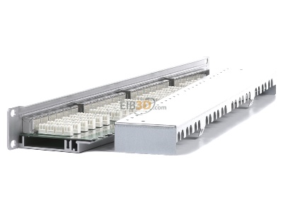 View on the right Metz TN E-DAT C6 MP24 24-port panel E-DAT C6 1U aluminum, 
