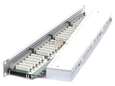 Ansicht oben rechts Metz TN E-DAT C6 MP24 24-Port Panel E-DAT C6 1HE aluminium, 