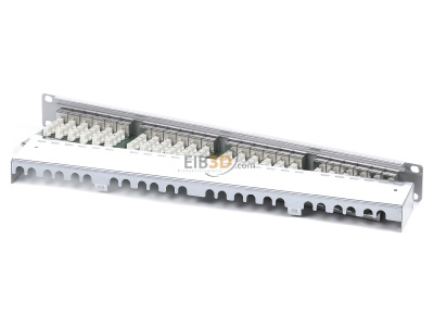 Top rear view Metz TN E-DAT C6 MP24 24-port panel E-DAT C6 1U aluminum, 
