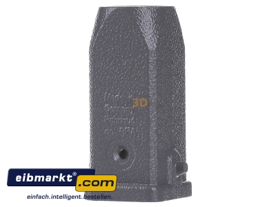 Ansicht hinten Harting 19 20 003 1443 Tllengehuse Metall gerade 