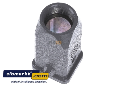 Ansicht oben rechts Harting 19 20 003 1443 Tllengehuse Metall gerade 