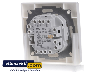 Ansicht hinten Stiebel Eltron 223344 Raumtemperaturregler 10A/250V RTA-S UP