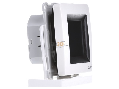 View on the left Devi devireg Touch m.Rahm Clock thermostat digital white 
