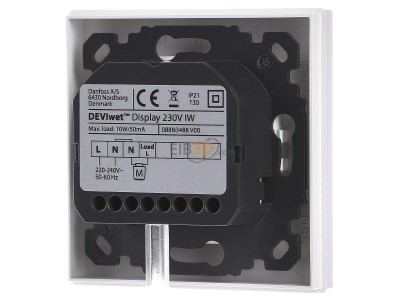 Ansicht hinten Devi DEVIwet #088U2001 Raumthermostat mit Display DEVIwet_088U2001