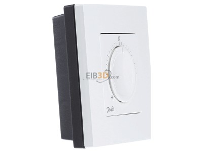 Ansicht links Devi Danf. Icon #088U1005 Raumthermostat 230V mit Einstellrad Danf. Icon 088U1005