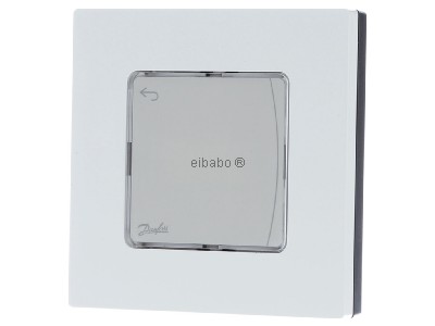 Frontansicht Devi Danf. Icon #088U1081 Raumthermostat Funk AP m.Display Danf. Icon 088U1081