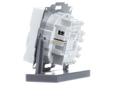 Ansicht rechts Eberle UTE 1011-RAL9016-G55 UP-Raumregler 5-30C AC230V 1ffner 