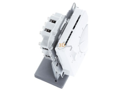 Ansicht oben links Eberle UTE 1011-RAL9016-G55 UP-Raumregler 5-30C AC230V 1ffner 
