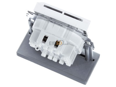 Ansicht oben hinten Eberle UTE 1011-RAL9016-G55 UP-Raumregler 5-30C AC230V 1ffner 