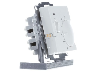 Ansicht links Eberle UTE 1015-RAL9010-M55 Unterputz-Raumregler 5-30C AC230V 1�ffner 