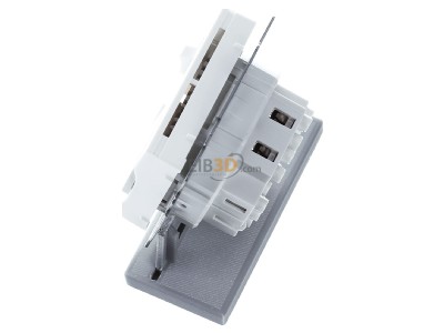 Ansicht oben rechts Eberle UTE 1015-RAL9010-M55 Unterputz-Raumregler 5-30C AC230V 1�ffner 
