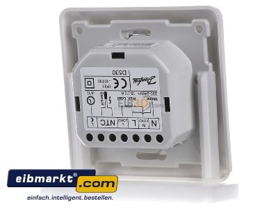 Ansicht hinten Devi devireg 530 DE Thermostat 