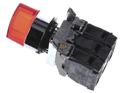 Ansicht oben rechts Schneider Electric XB4BK124G5 Leuchtwahlschalter 2-Stell., 1S+1 