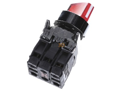 Ansicht oben hinten Schneider Electric XB4BK124G5 Leuchtwahlschalter 2-Stell., 1S+1 