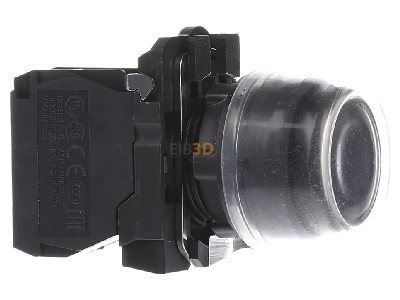 Ansicht links Schneider Electric XB5AP21 Drucktaster +Silikonkappe schwarz, 1S, tastend 