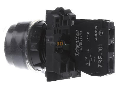 Ansicht rechts Schneider Electric XB5AP21 Drucktaster +Silikonkappe schwarz, 1S, tastend 