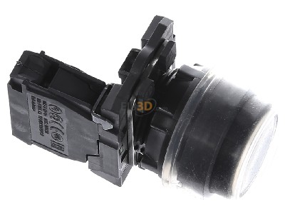 Ansicht oben links Schneider Electric XB5AP21 Drucktaster +Silikonkappe schwarz, 1S, tastend 
