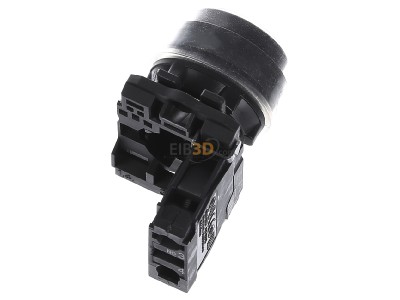 Ansicht oben hinten Schneider Electric XB5AP21 Drucktaster +Silikonkappe schwarz, 1S, tastend 