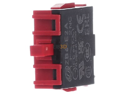 Frontansicht Schneider Electric ZB6E2A Hilfsschalterblock 1 Silberlegierung 