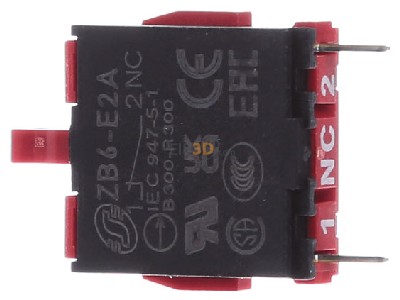 Ansicht rechts Schneider Electric ZB6E2A Hilfsschalterblock 1 Silberlegierung 