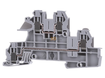 Front view Phoenix UTI 2,5-L/N Installation terminal block 5,2mm 24A 
