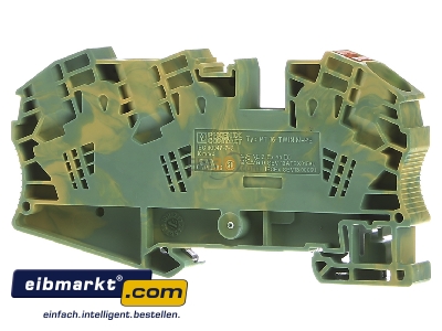 Ansicht hinten Phoenix Contact PT 16-TWIN N-PE Schutzleiter-Reihenklemme 0,5-25qmm, AWG 20-4 