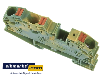Ansicht oben hinten Phoenix Contact PT 16-TWIN N-PE Schutzleiter-Reihenklemme 0,5-25qmm, AWG 20-4 