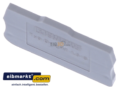View up front Phoenix Contact D-MPT 1,5/S End/partition plate for terminal block 

