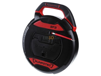 Frontansicht Runpotec 10198 GF3 Kabeleinziehwerkzeug 3 mm ohne MZ- 50 m 