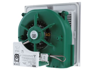 Ansicht hinten Helios ELS NFC F Ventilatoreinsatz 7,5-100 cbm/h whlbar, 