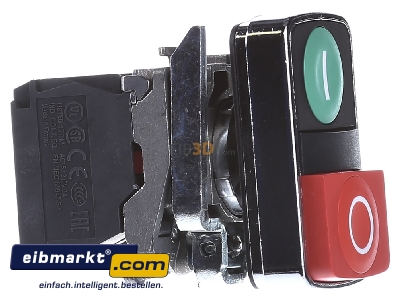 Ansicht links Schneider Electric XB4BL73415 Doppeldrucktaster 1 