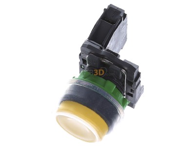 Ansicht oben vorne Schneider Electric XB5AP51 Drucktaster +Silikonkappe gelb, 1S, tastend 