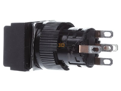 Ansicht rechts Schneider Electric XB6EDW1B1P Leuchtdrucktaster, wei o. Rastung, 24V, 1W 