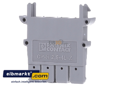 Frontansicht Phoenix Contact CP-H 2,5-4L-Z Steckergeh�use L:31,6mm, B:5,2mm 