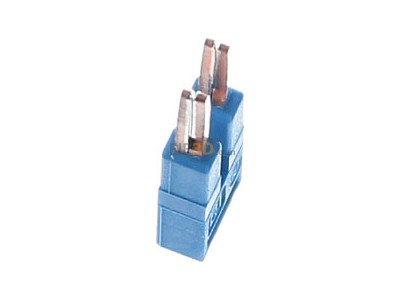 Ansicht oben rechts Phoenix FBS 2-3,5 BU Br�cke 2-polig, blau 