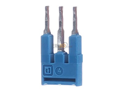 Front view Phoenix FBS 3-3,5 BU Cross-connector for terminal block 3-p 
