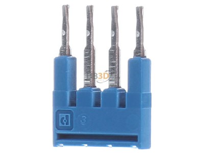 Frontansicht Phoenix FBS 4-3,5 BU Br�cke 4-polig, blau 