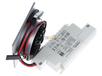 Ansicht oben rechts Brumberg 39364253 LED-Einbaustrahler alu matt, TRIACdim. 