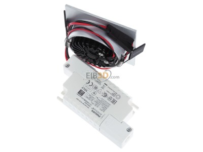 Ansicht oben hinten Brumberg 39364253 LED-Einbaustrahler alu matt, TRIACdim. 