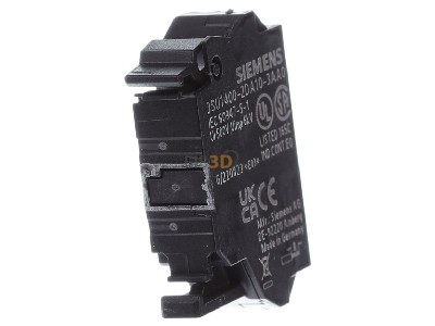Back view Siemens 3SU1400-2DA10-3AA0 Accessories for control circuit devices 
