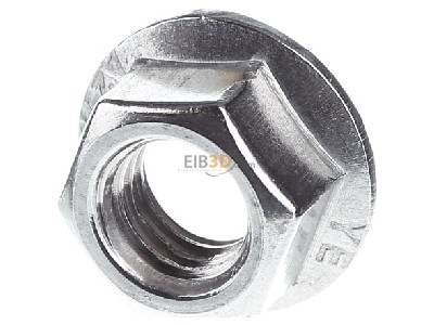 Ansicht hinten K2 Systems 1000042 Sperrzahnmutter M10 DIN6923 A2 -Neuheit