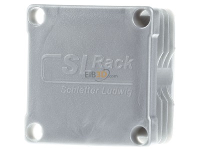 Frontansicht SL Rack 94640-06 Kunststoff-Endkappe RAIL 40, grau 